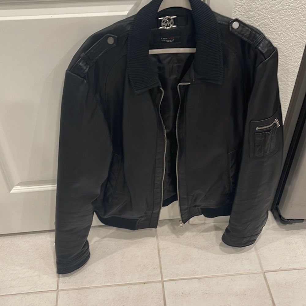 Zara Men leather jacket